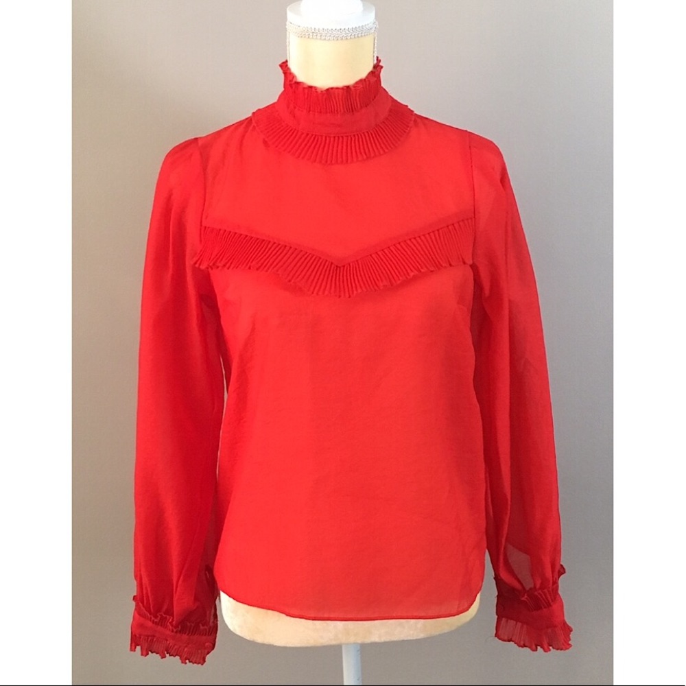 H&M Red Blouse - Picture 7 of 8